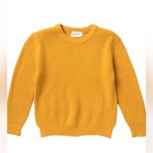 Anthropologie ELODIE Cropped Mustard Yellow Sweater